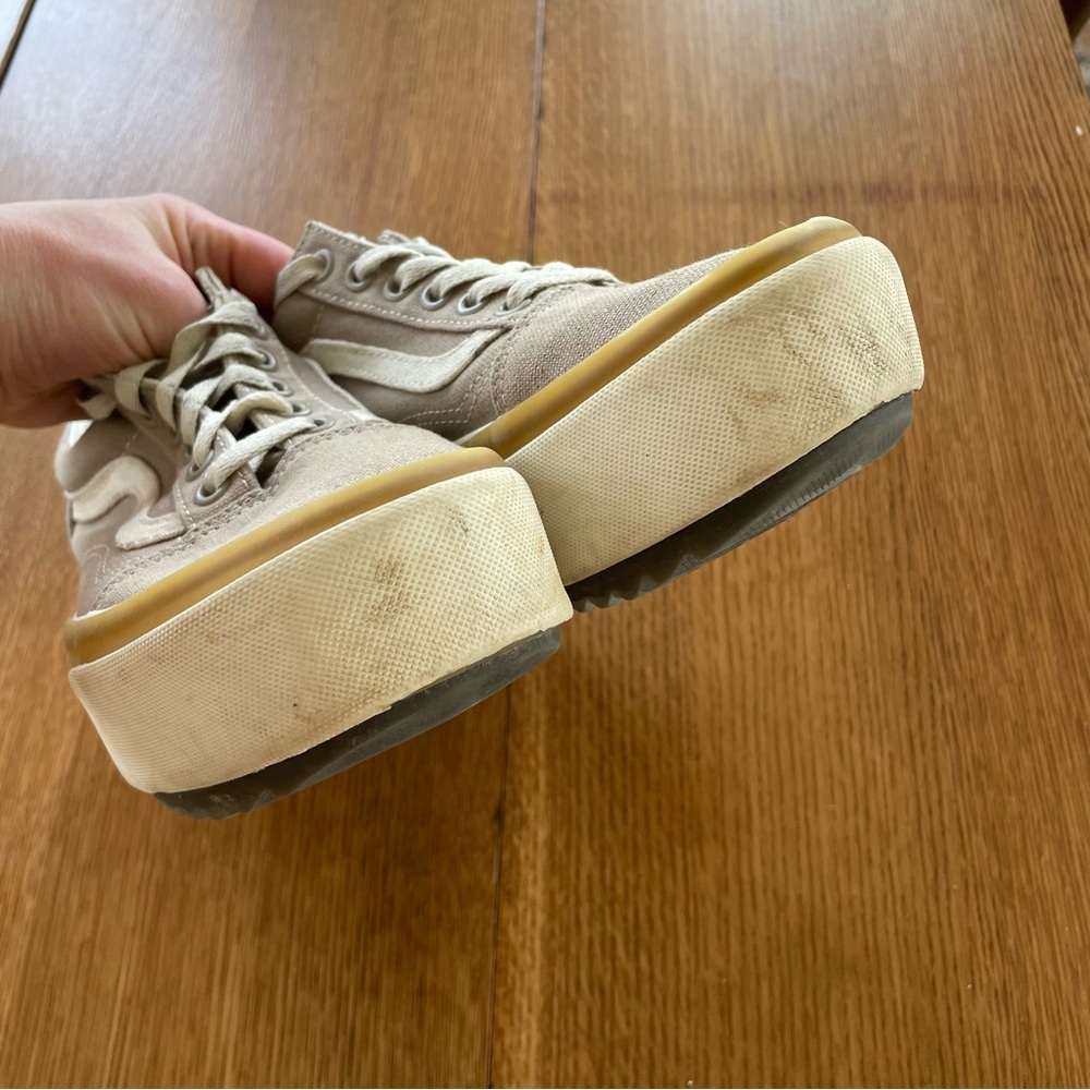 Vans Old Skool Platform neutral trainers - Picture 9 of 9